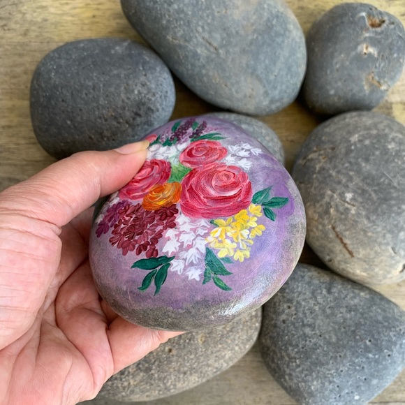 Painted Rock Flowers - Picture 3 of 7